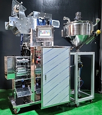 [삼면 접착식 액상,분말 포장기] 삼면 고속 롤 스틱 포장기