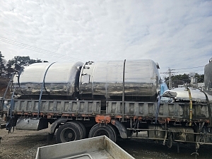 중고 오픈형추출기5㎥(2대)3중쟈켓저장탱크5㎥(3중쟈켓리시버탱크5㎥)